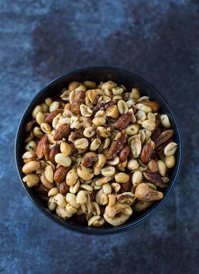 Slow Cooker Ranch Mixed Nuts