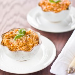 Sun-dried Tomato Pesto Risotto | A Zesty Bite