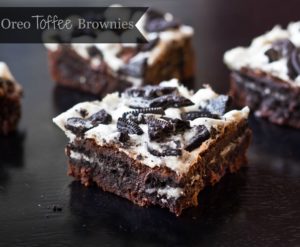 Oreo Toffee Brownies