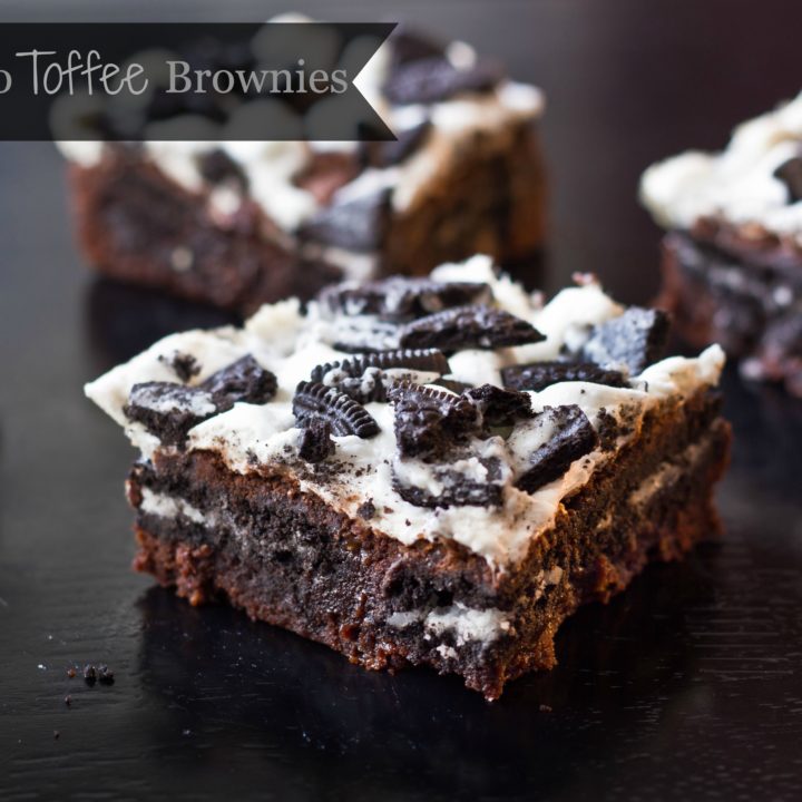 Oreo Toffee Brownies