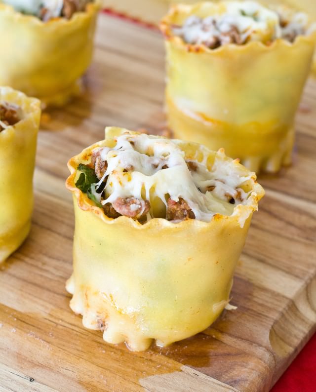 Rolled Lasagna Cups