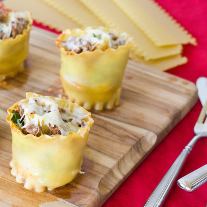 Rolled Lasagna Cups