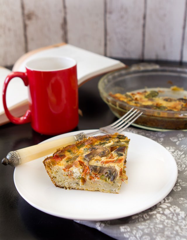 Bacon and Vegetable Quiche with Herb Crust