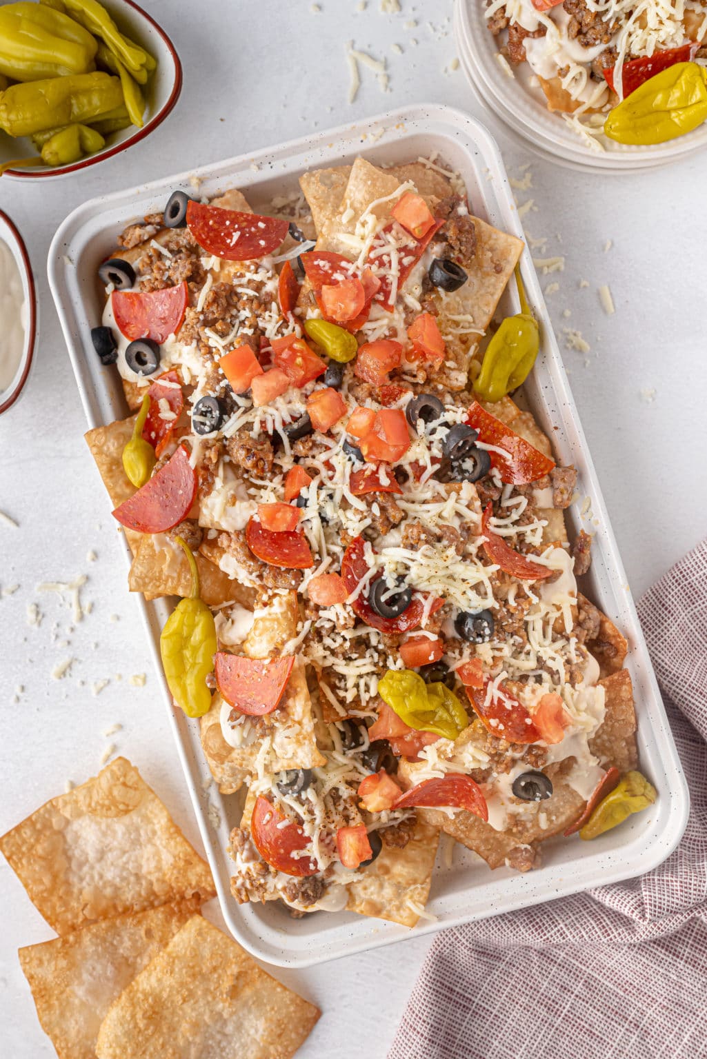 Italian Nachos A Zesty Bite