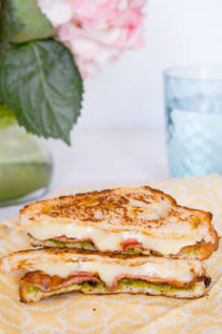 Brie Bacon Pesto Grilled Cheese Sandwich
