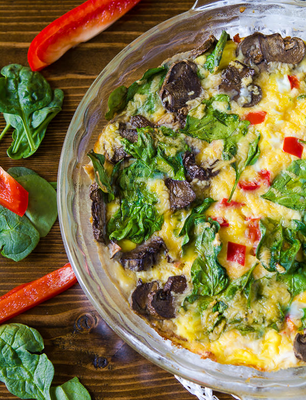 Chicken and vegetable frittata