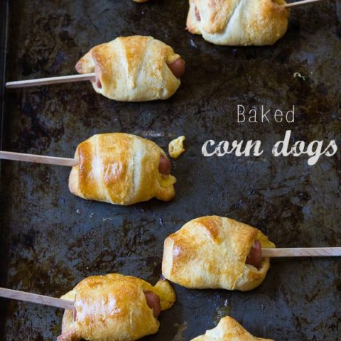 Baked corn dogs