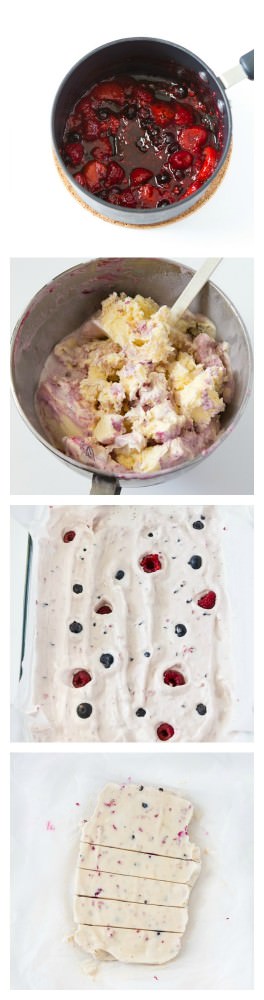 Berry ice cream bars 
