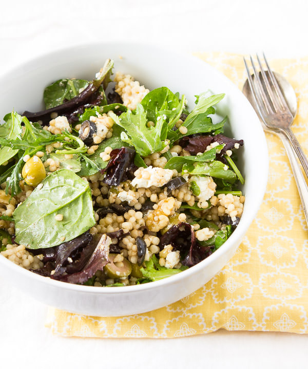 Pearl Couscous salad with olives