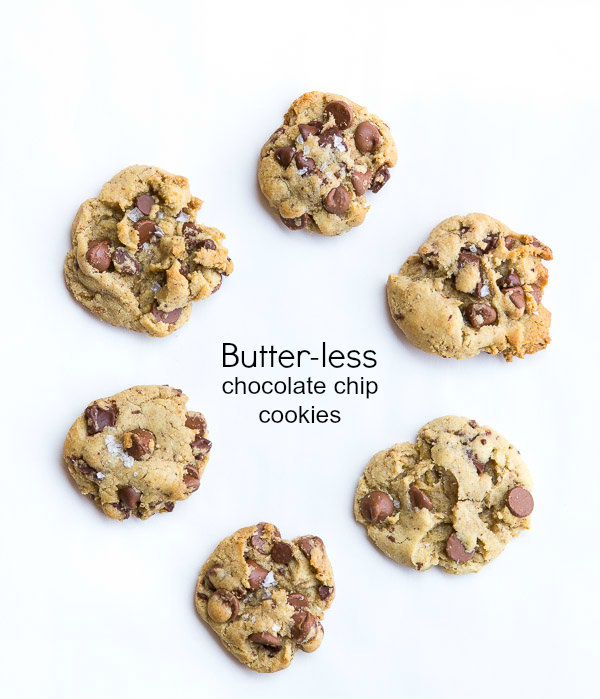 Butter-less chocolate chip cookies