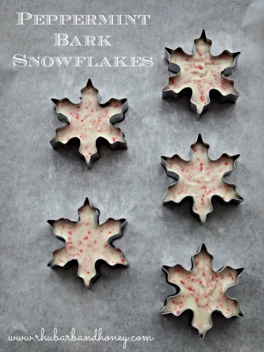  Peppermint Bark Snowflakes