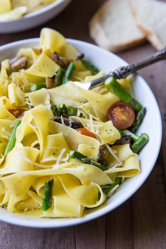 Simple Vegetable Pappardelle
