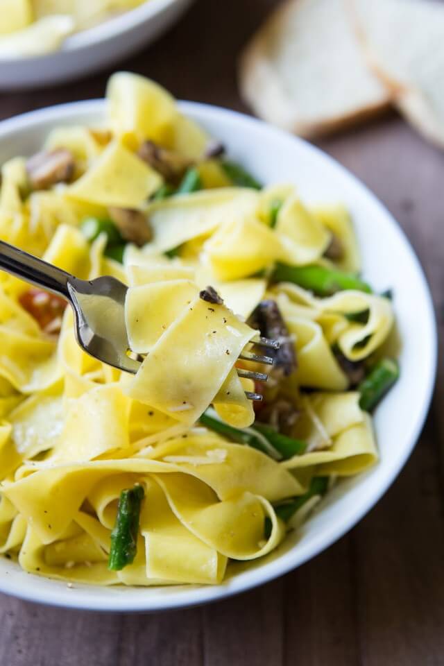 Simple Vegetable Pappardelle
