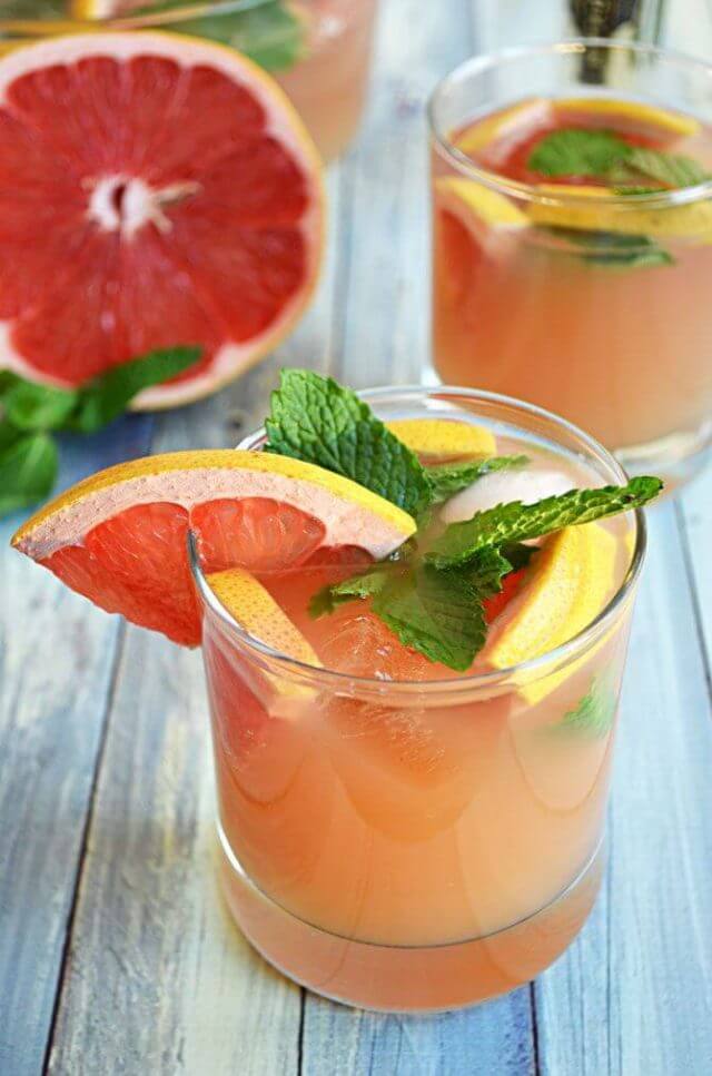 Ruby Red Champagne Punch