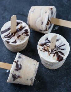 Mint Chocolate Chip Cookie Dough Popsicles