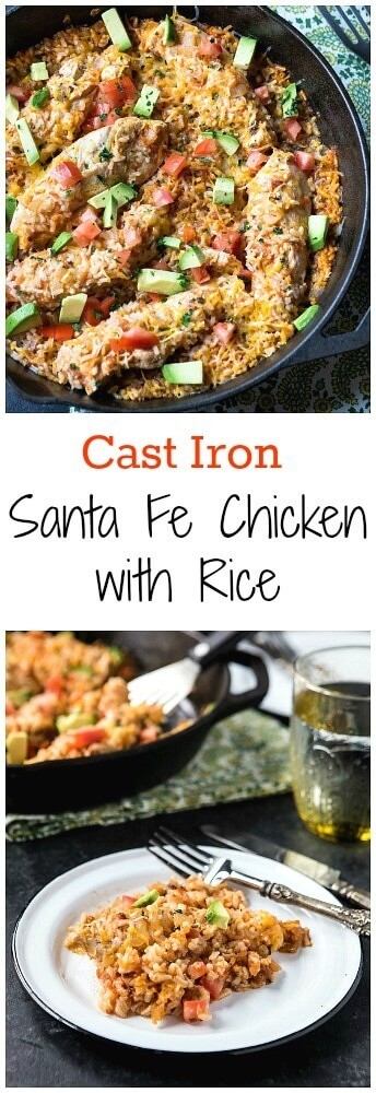 Cast Iron Santa Fe Chicken and Rice