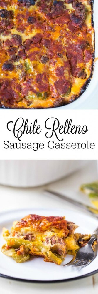 Chile Relleno Sausage Casserole