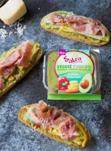 Guacamole and Prosciutto Toast - A Zesty Bite