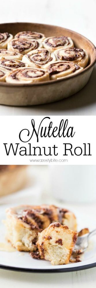 Nutella Walnut Rolls