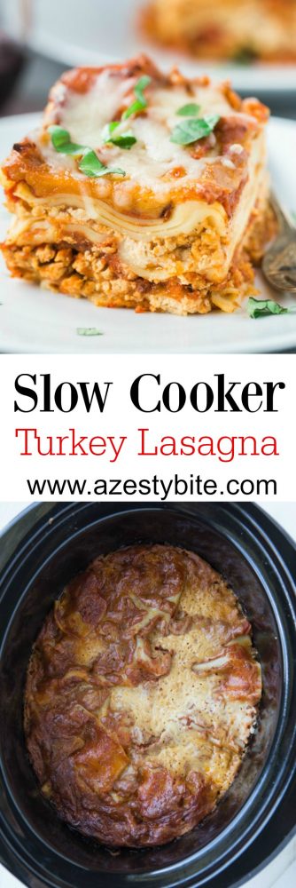 Slow Cooker Turkey Lasagna