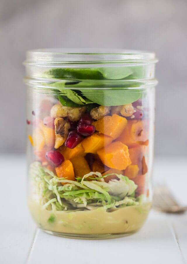 Autumn Salad in a Jar