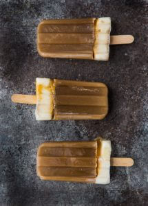 Caramel Iced Coffee Popsicles