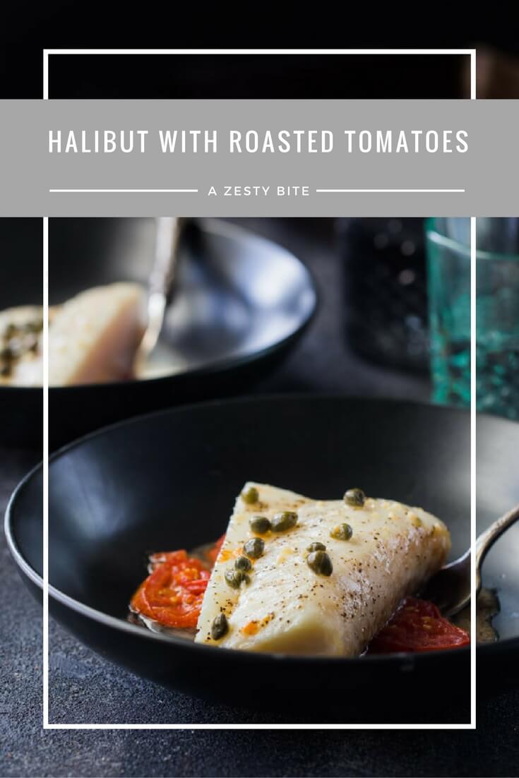 Baked Halibut with Roasted Tomatoes