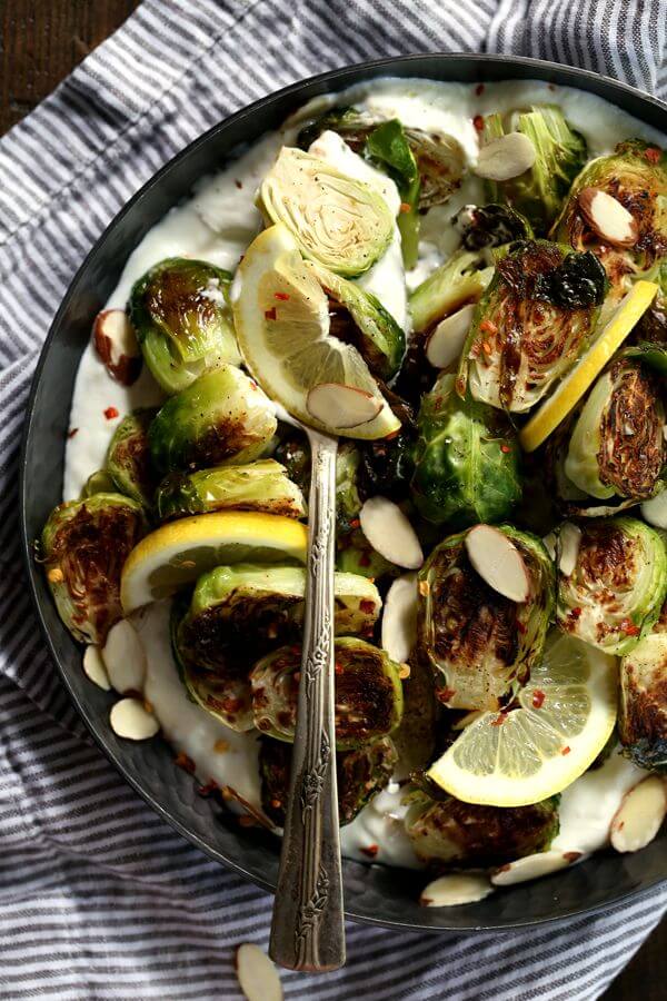 roasted-brussels-sprouts-with-lemon-and-greek-yogurt