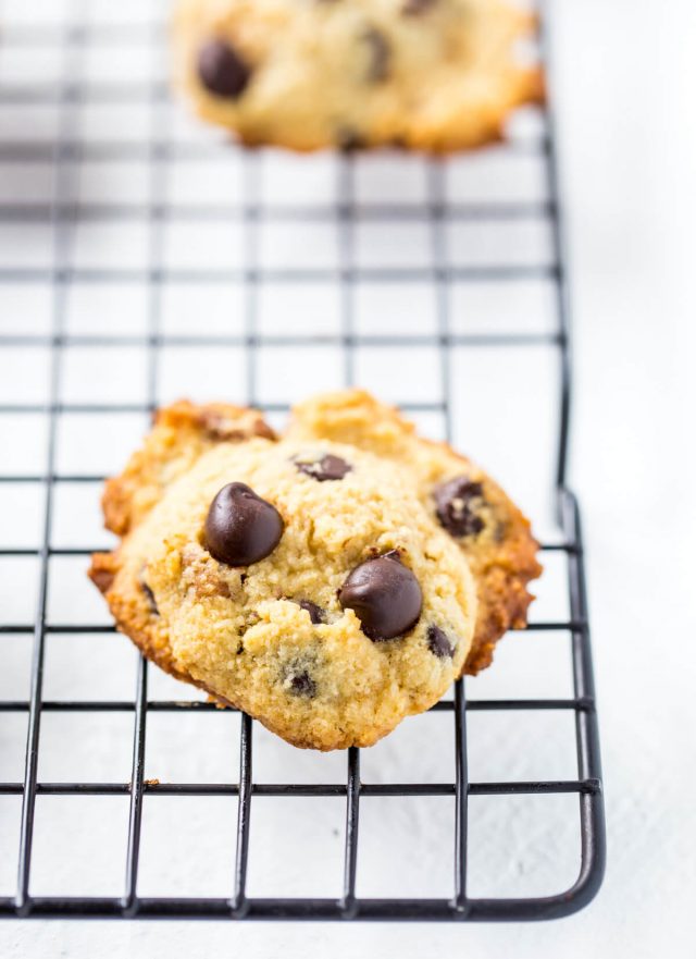 Keto Chocolate Chip Cookies with Pecans