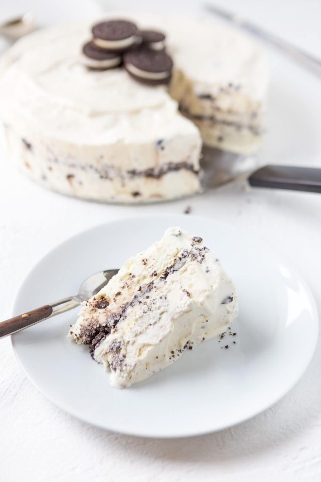 Mint Cookies and Cream Ice Cream Cake Recipe