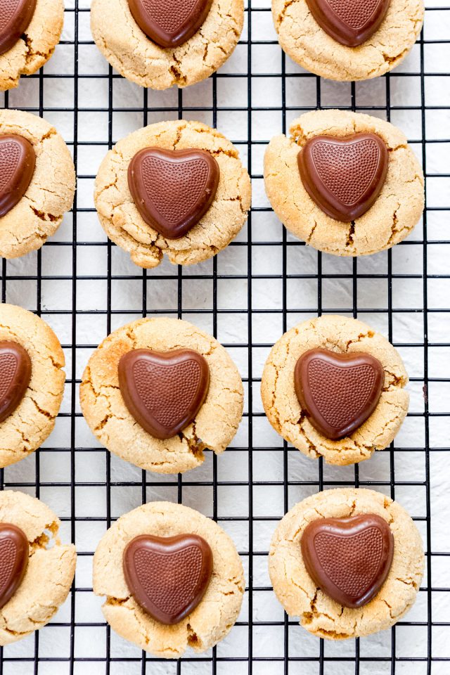 Heart Shaped Peanut Butter Cookies