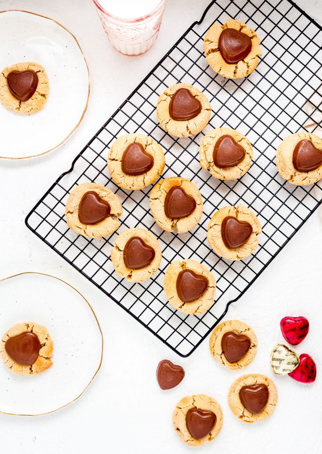 Heart Shaped Peanut Butter Cookies Recipe