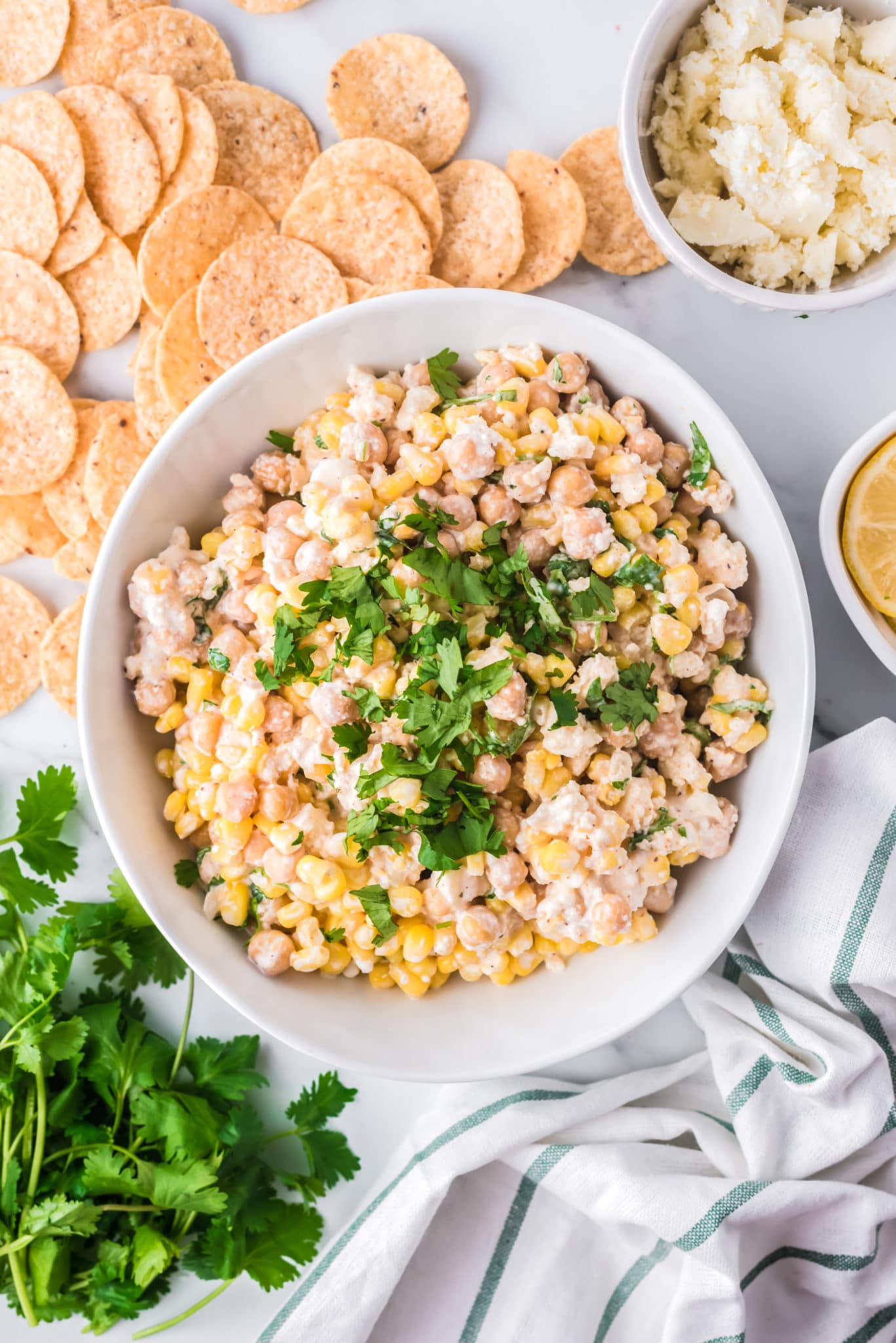 Corn and Chickpea Dip A Zesty Bite