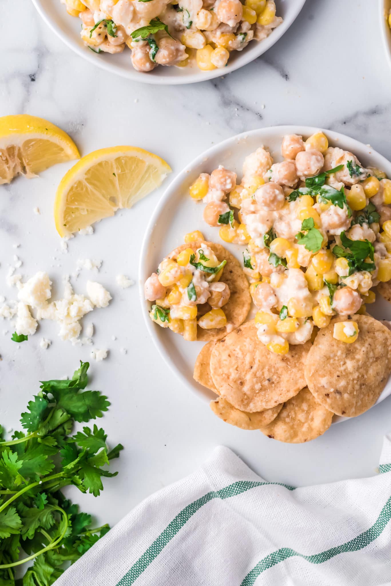 Corn and Chickpea Dip | A Zesty Bite